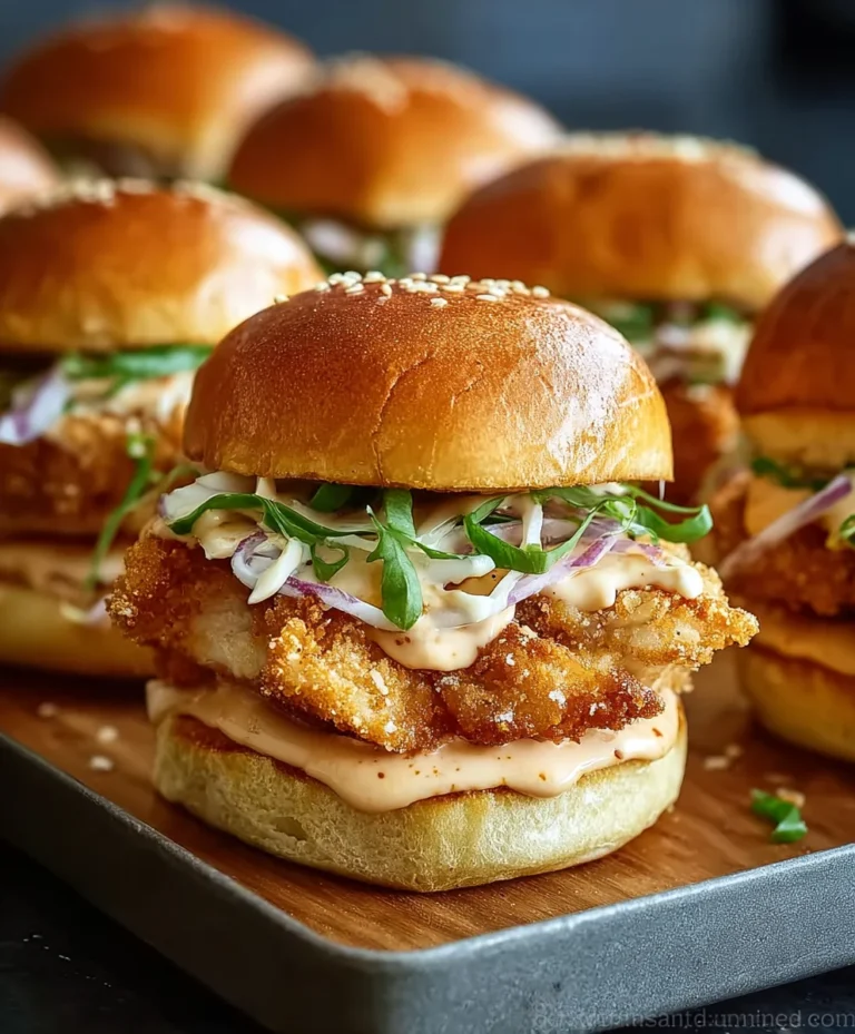 Juicy Chicken Sliders- Easy & Flavorful Recipe