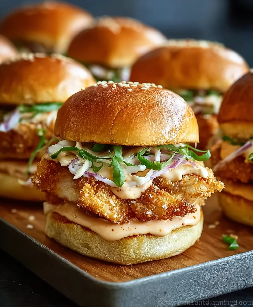 Juicy Chicken Sliders- Easy & Flavorful Recipe