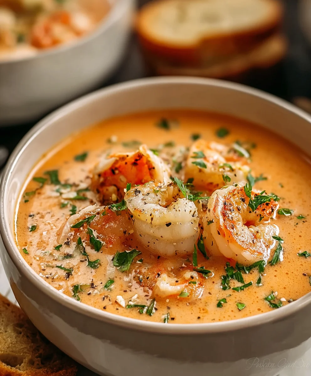Rich Seafood Bisque-Velvety Creamy & Delicious
