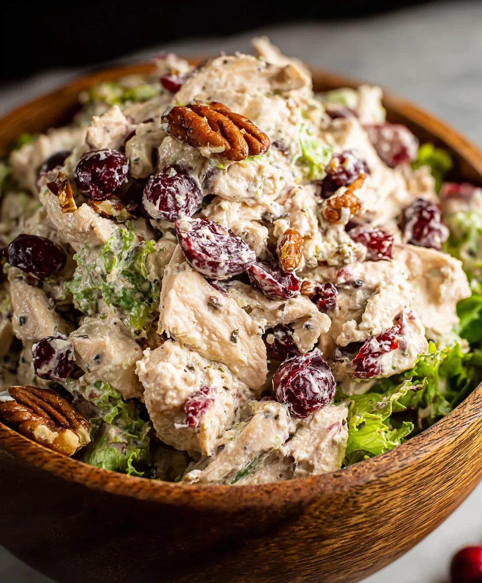 Easy Cranberry Chicken Salad Recipe-Tangy & Delicious
