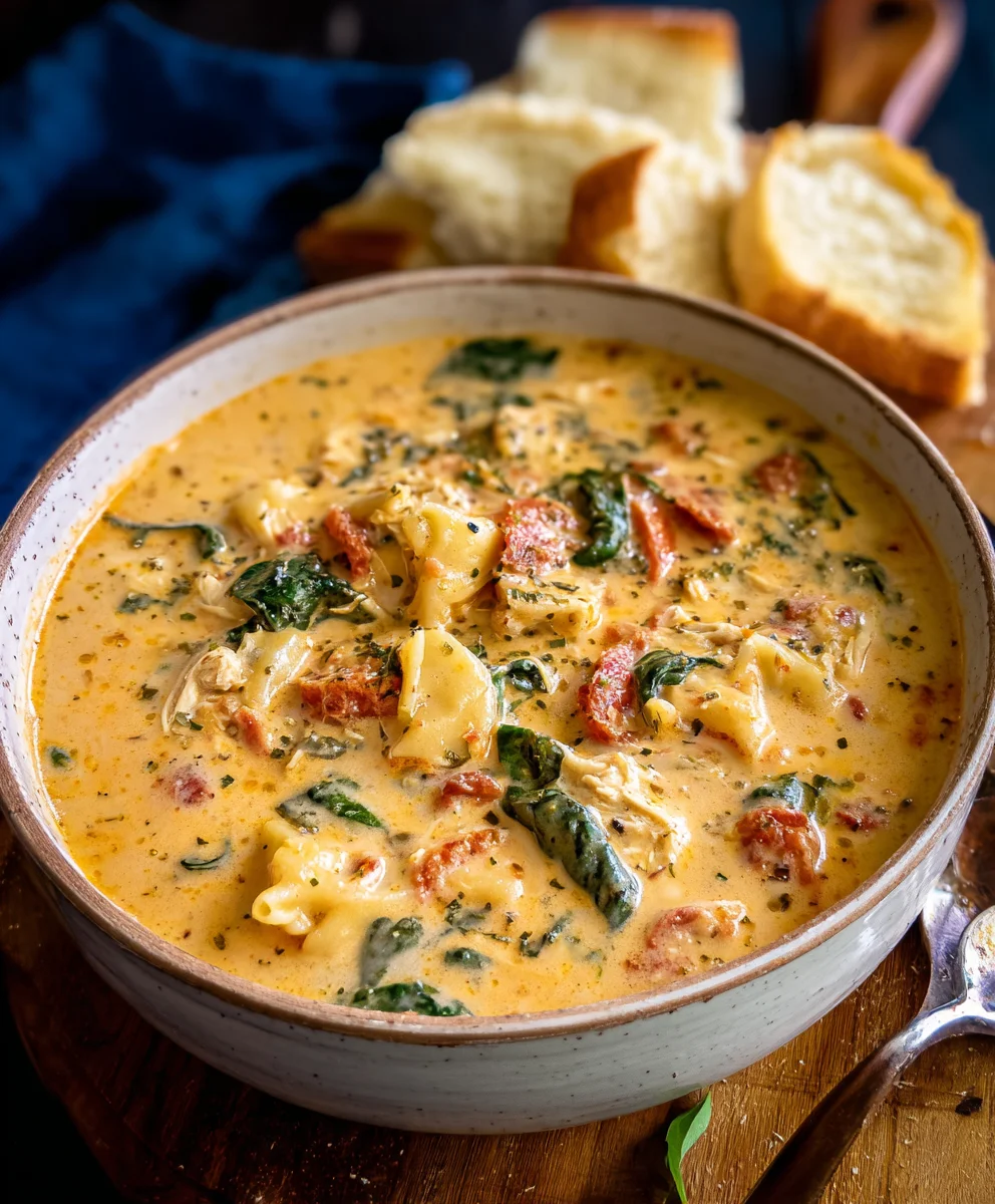 Creamy Marry Me Tuscan Chicken Soup-Easy Recipe