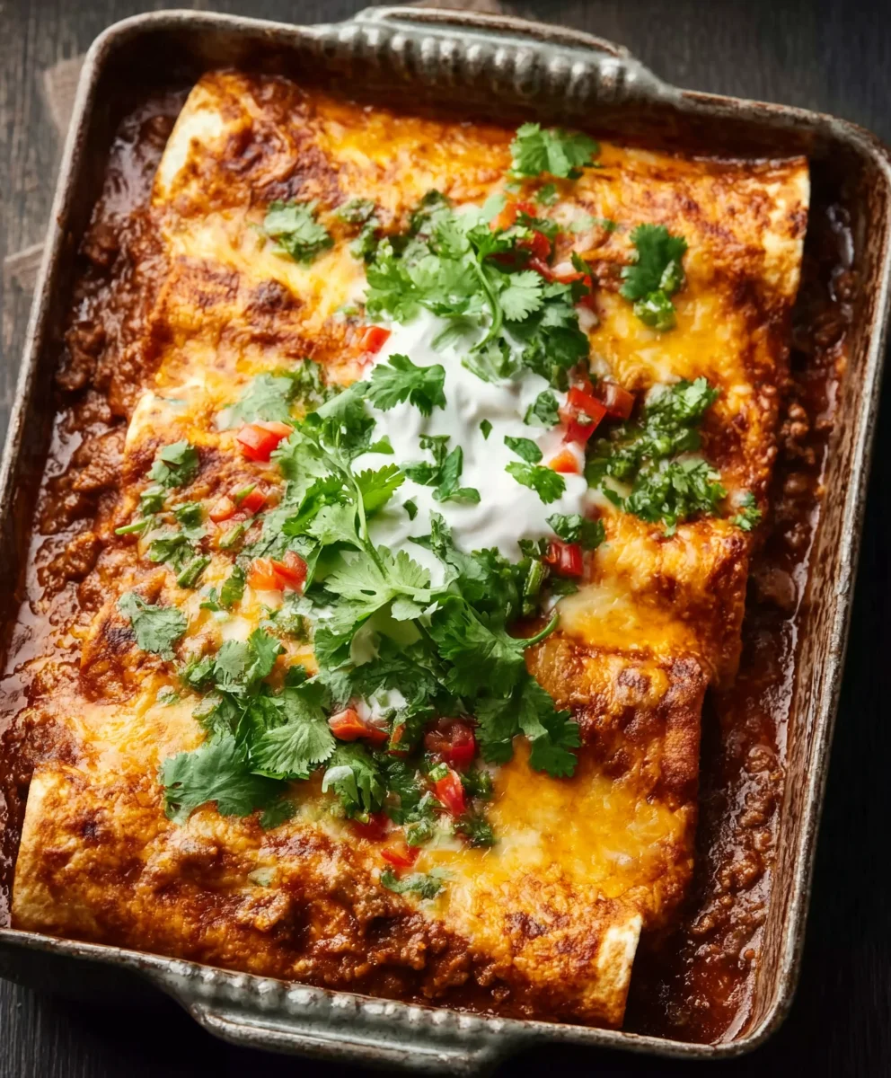Easy Ground Beef Enchiladas- Quick & Delicious Dinner