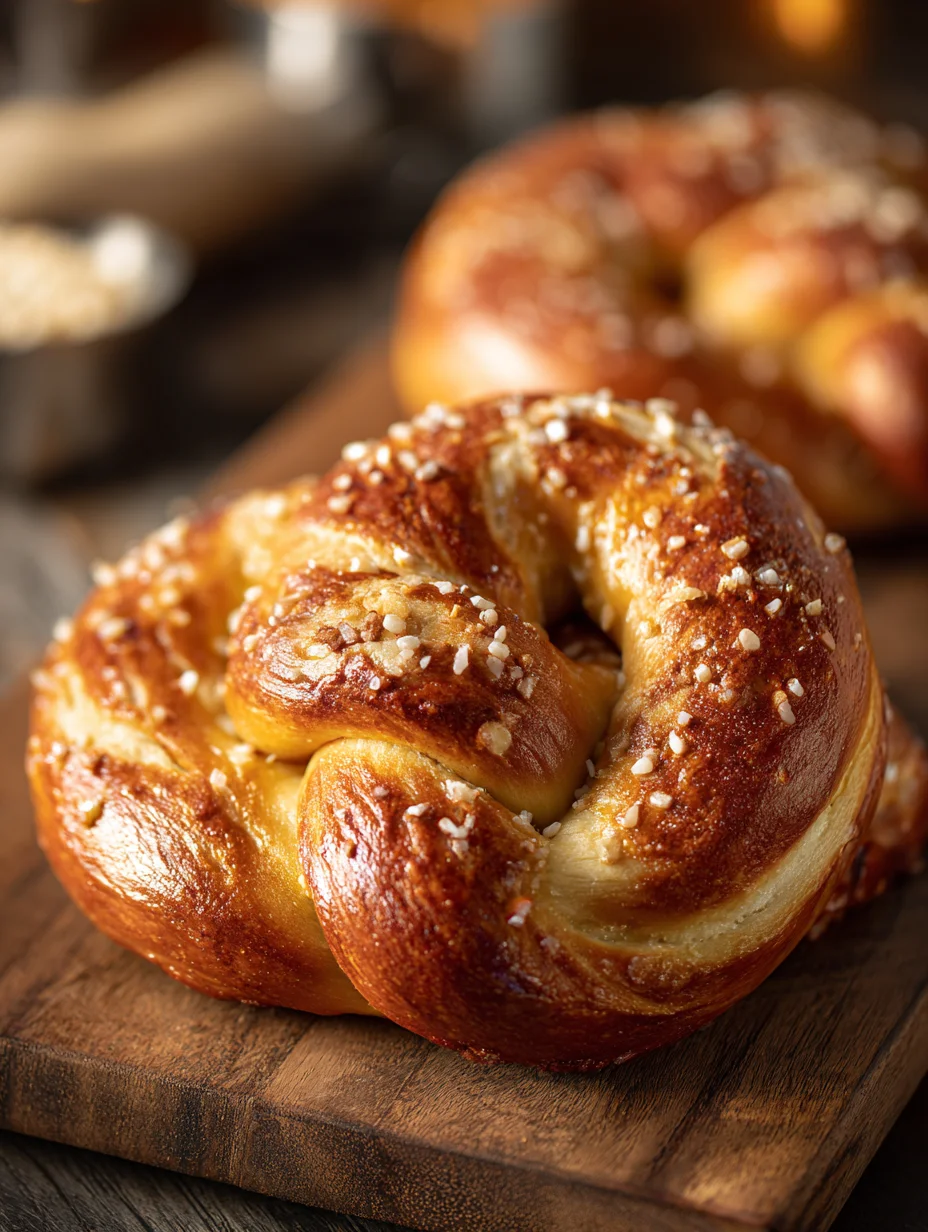 Cheesy Beef Stuffed Pretzels - Easy Delicious Recipe