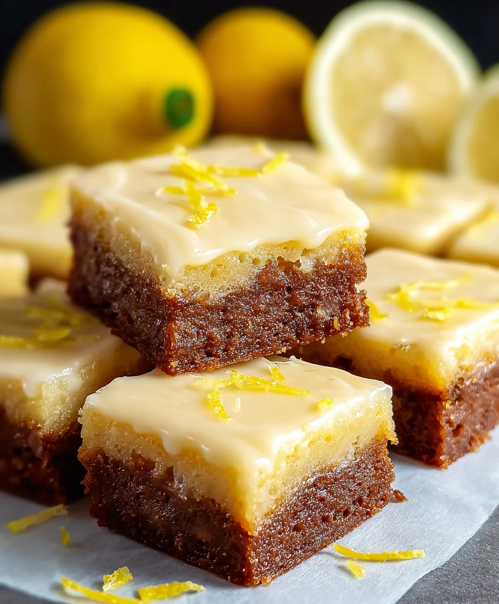 Easy Lemon Brownies - Zesty & Delicious Treat