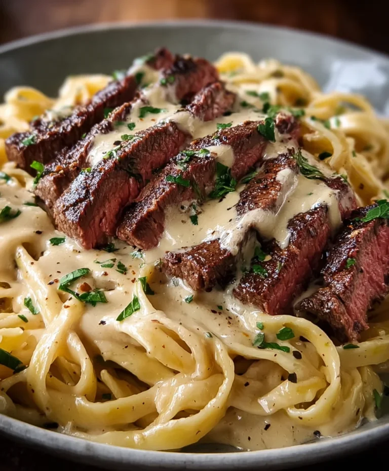 Cajun Steak Alfredo-Bold Flavorful Pasta Dish