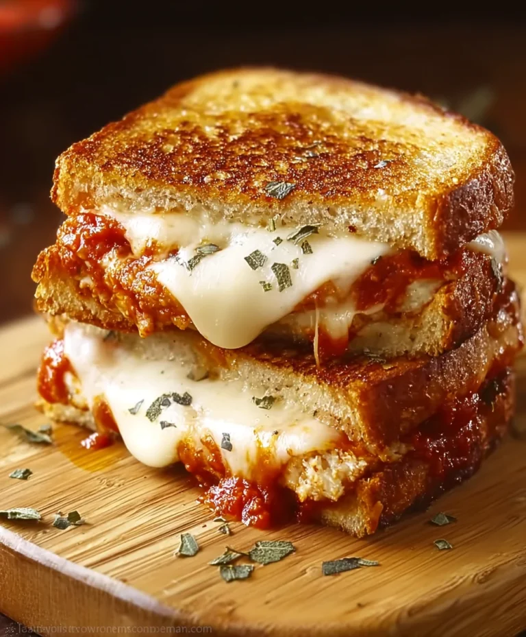 Chicken Parmesan Grilled Cheese- Ultimate Comfort Food