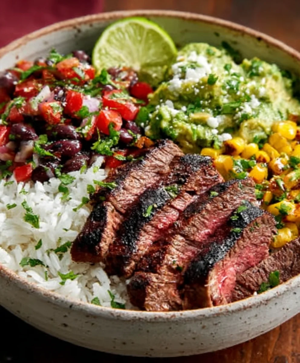 Cilantro Lime Beef Bowls- Quick & Zesty Meal