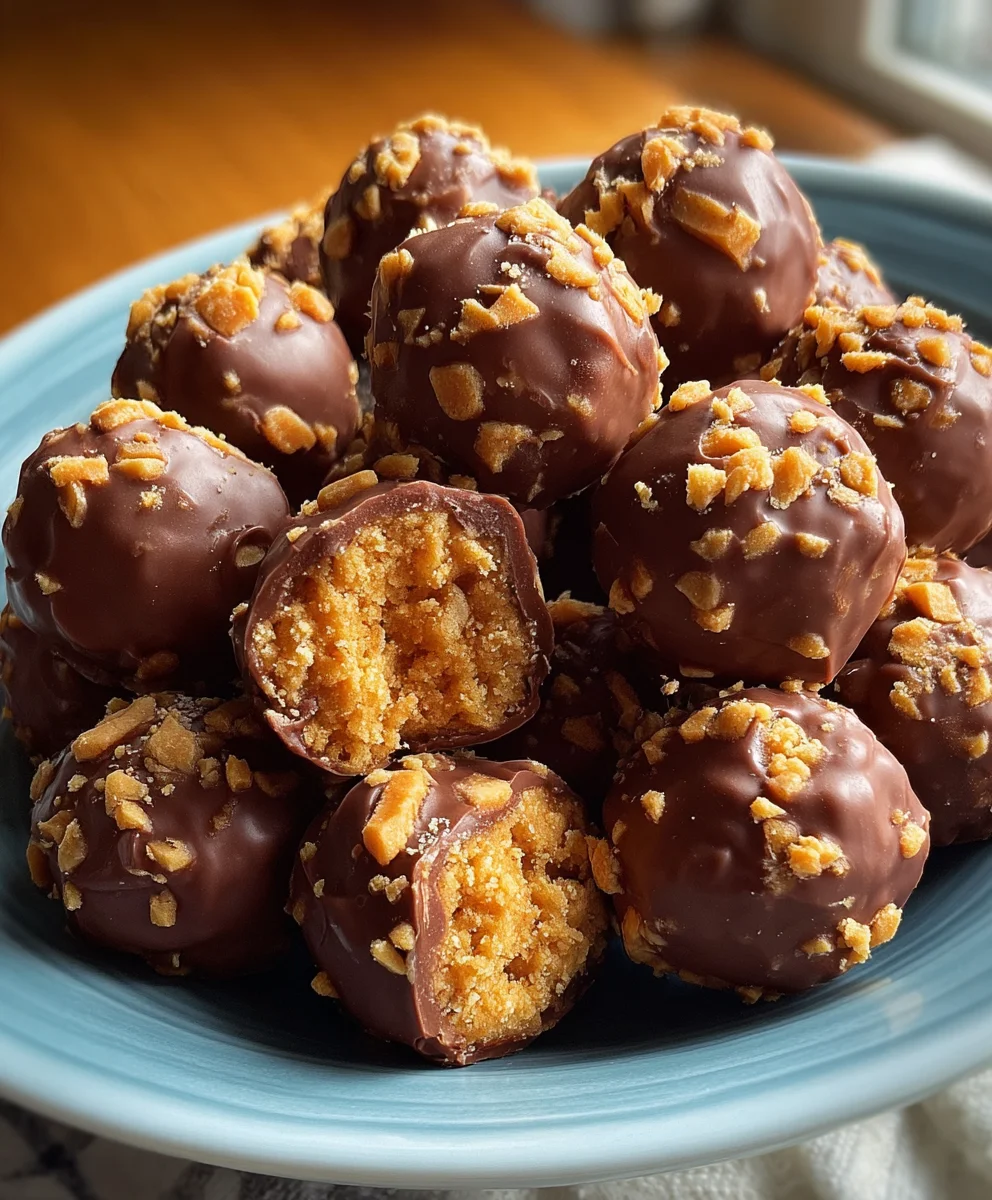 Easy Butterfinger Balls Recipe-No Bake Treat
