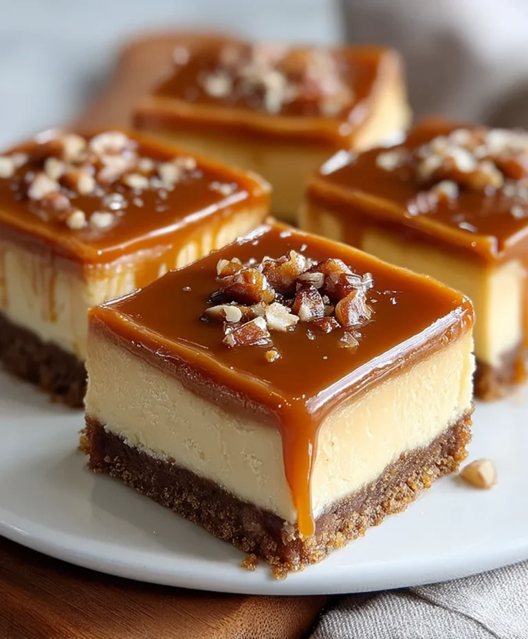 Dulce de Leche Cheesecake Bars-Irresistible Sweet Treat