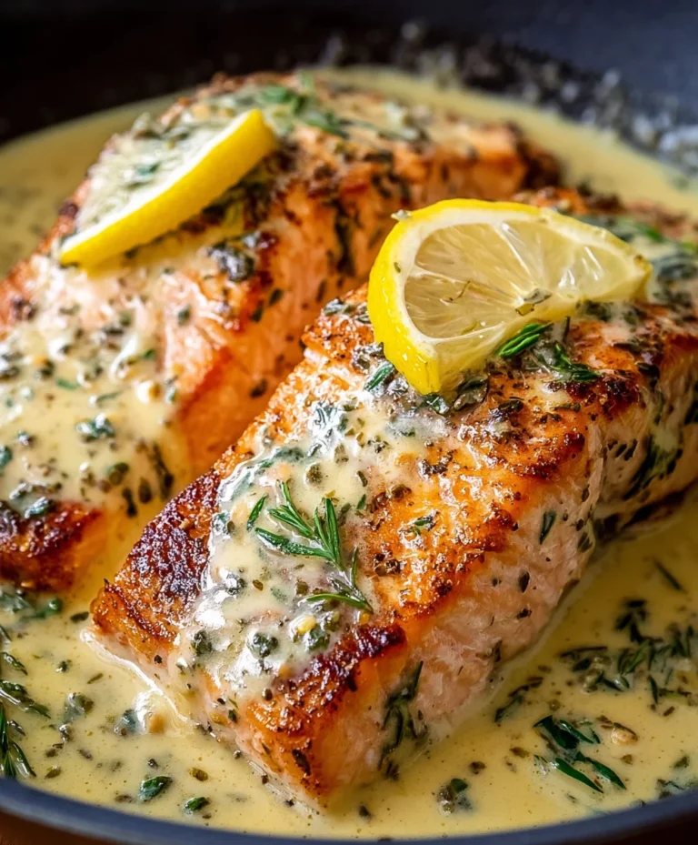 Creamy Lemon Butter Salmon – Easy Delicious Recipe
