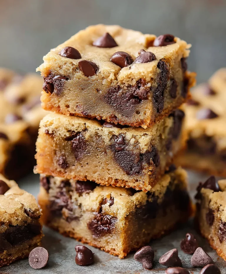 Easy Chocolate Chip Cookie Bars-Chewy & Delicious