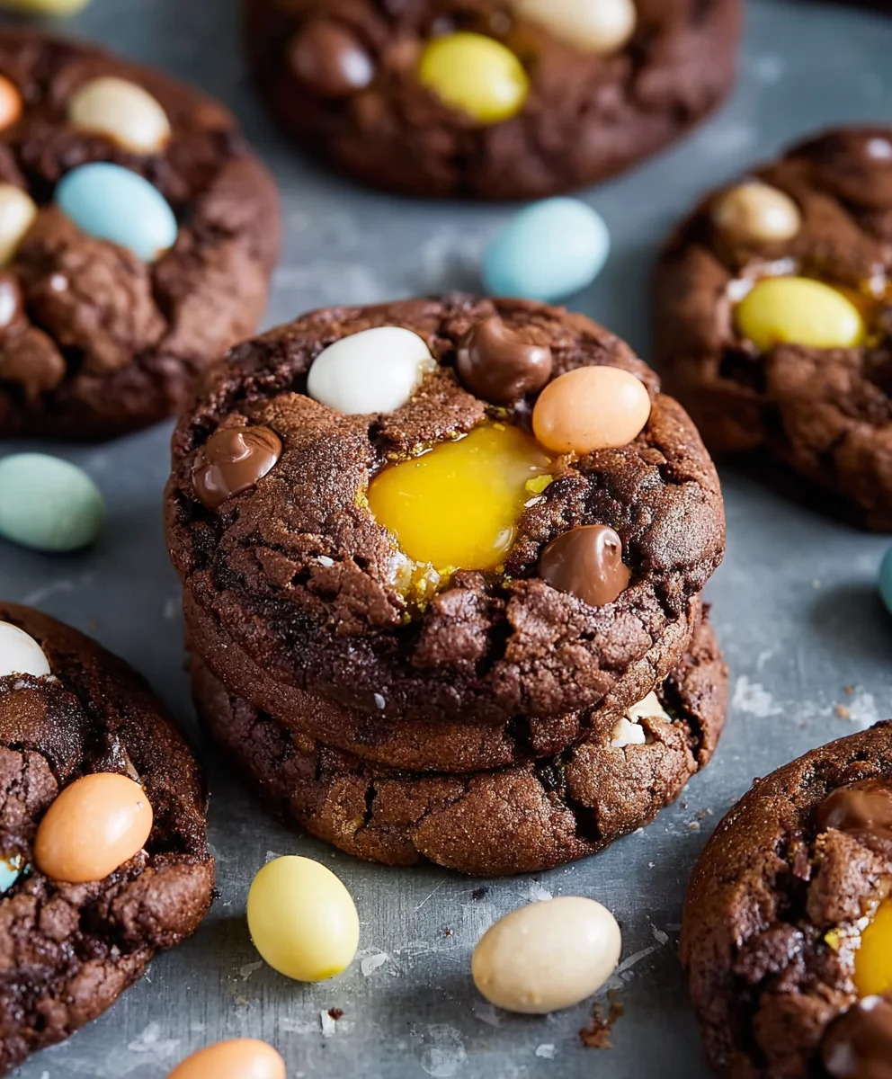 Mini Egg Brownie Cookies - Delicious Easter Treat