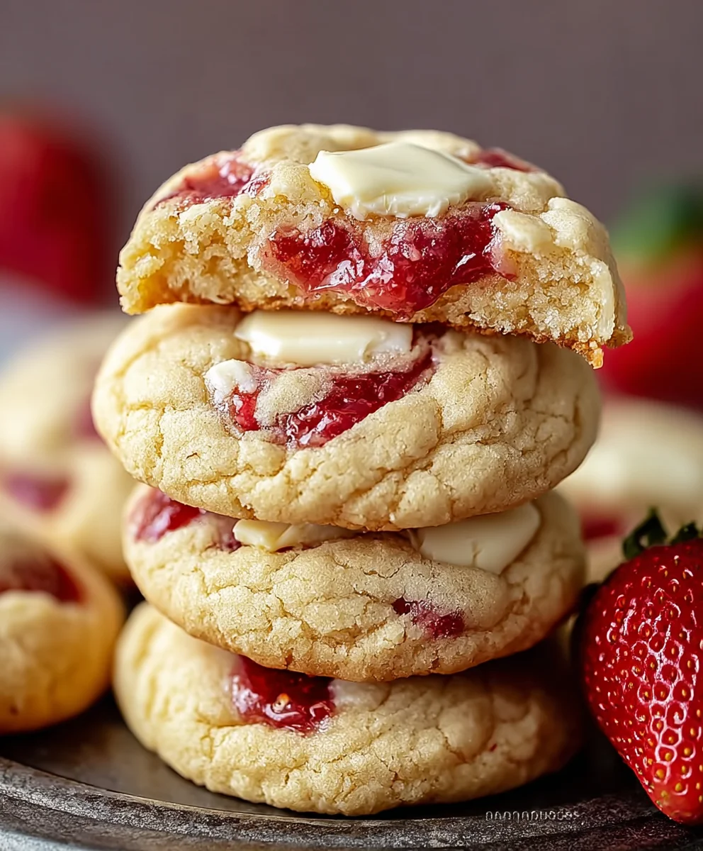 Strawberry Cheesecake Cookies - Easy Dessert Recipe