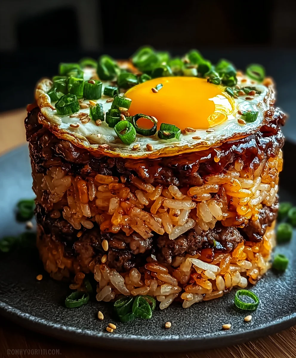 Flavorful Korean Beef BBQ Rice Stack Recipe