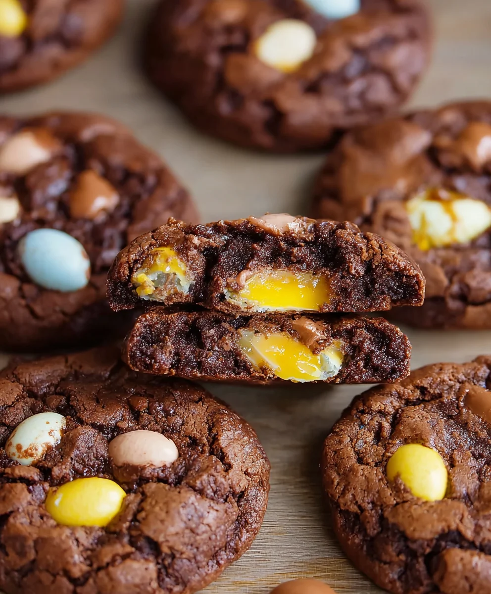 Mini Egg Brownie Cookies - Delicious Easter Treat