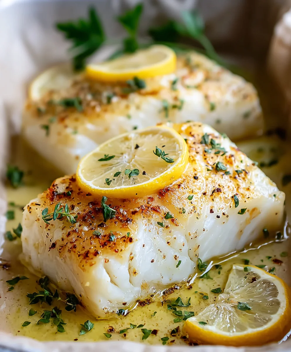 Lemon Garlic Butter Baked Cod - Easy & Flavorful Recipe