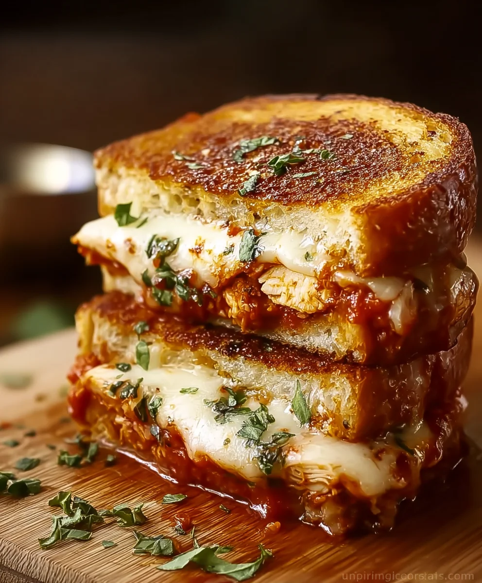 Chicken Parmesan Grilled Cheese- Ultimate Comfort Food