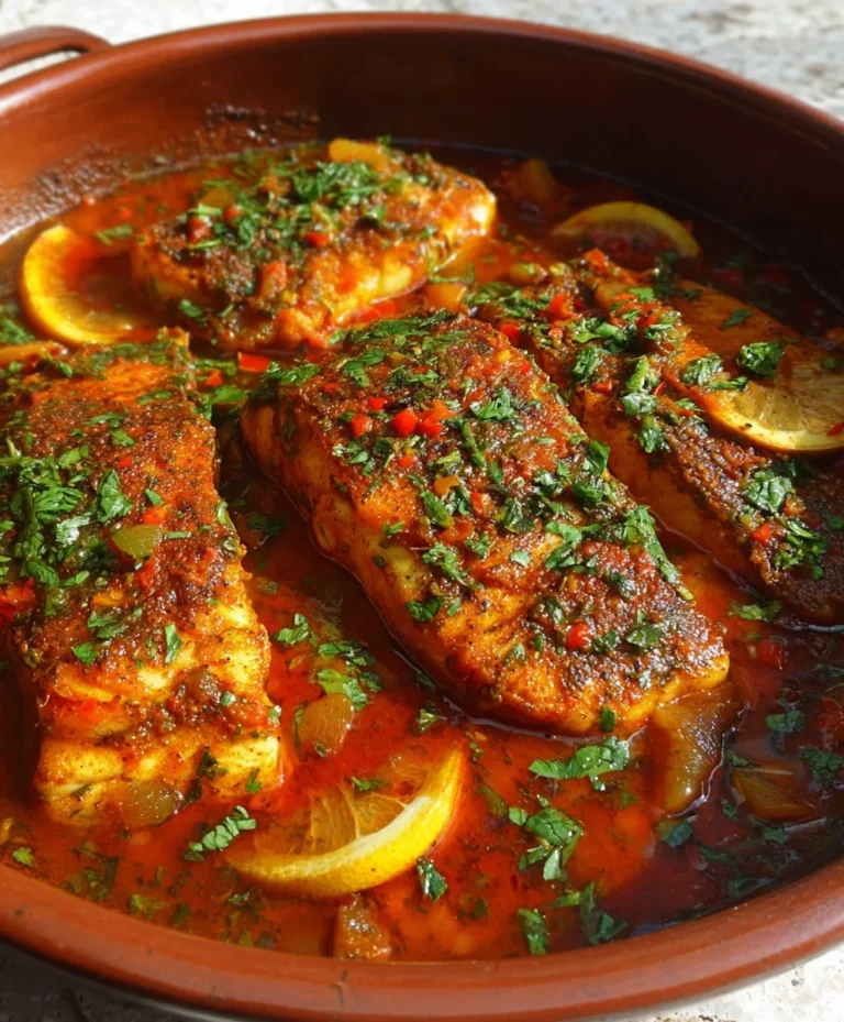Spicy Moroccan Fish-Rich Sauce Recipe-Flavorful