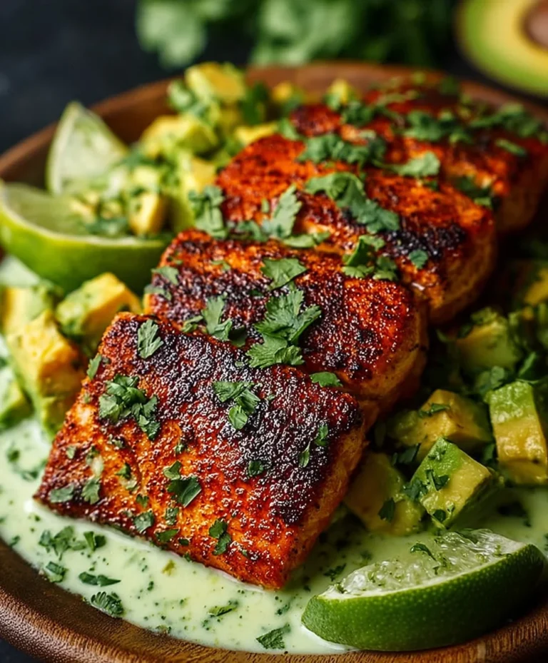 Cajun Salmon Avocado Lime-Healthy Flavor