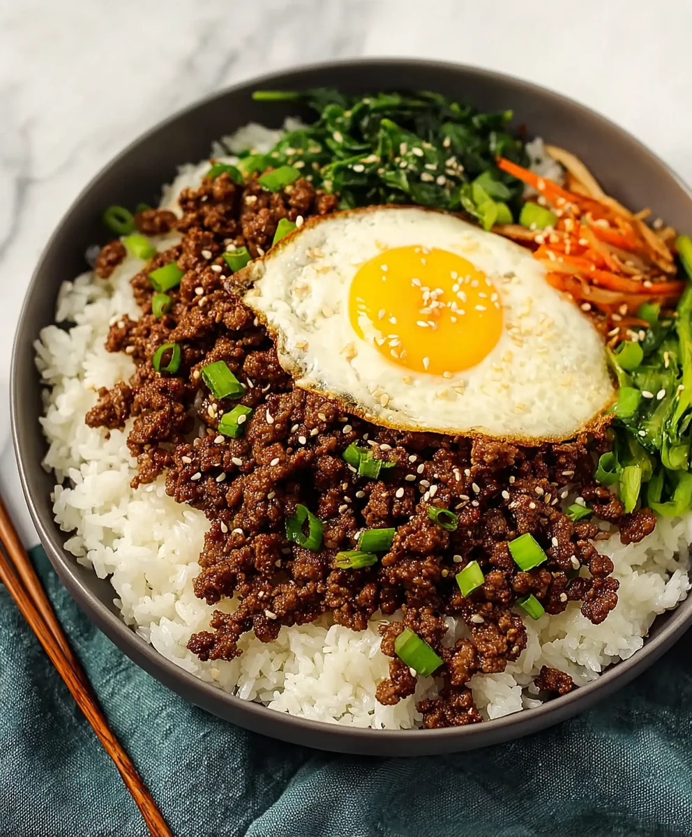 Quick Korean Ground Beef Bowl Easy Dinner