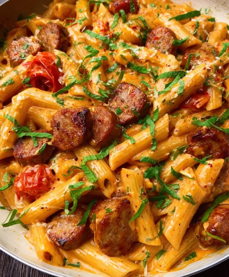 Creamy Cajun Sausage Pasta One Pot Quick Meal