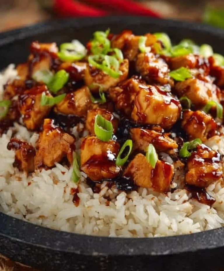 Easy Honey BBQ Chicken Rice Recipe