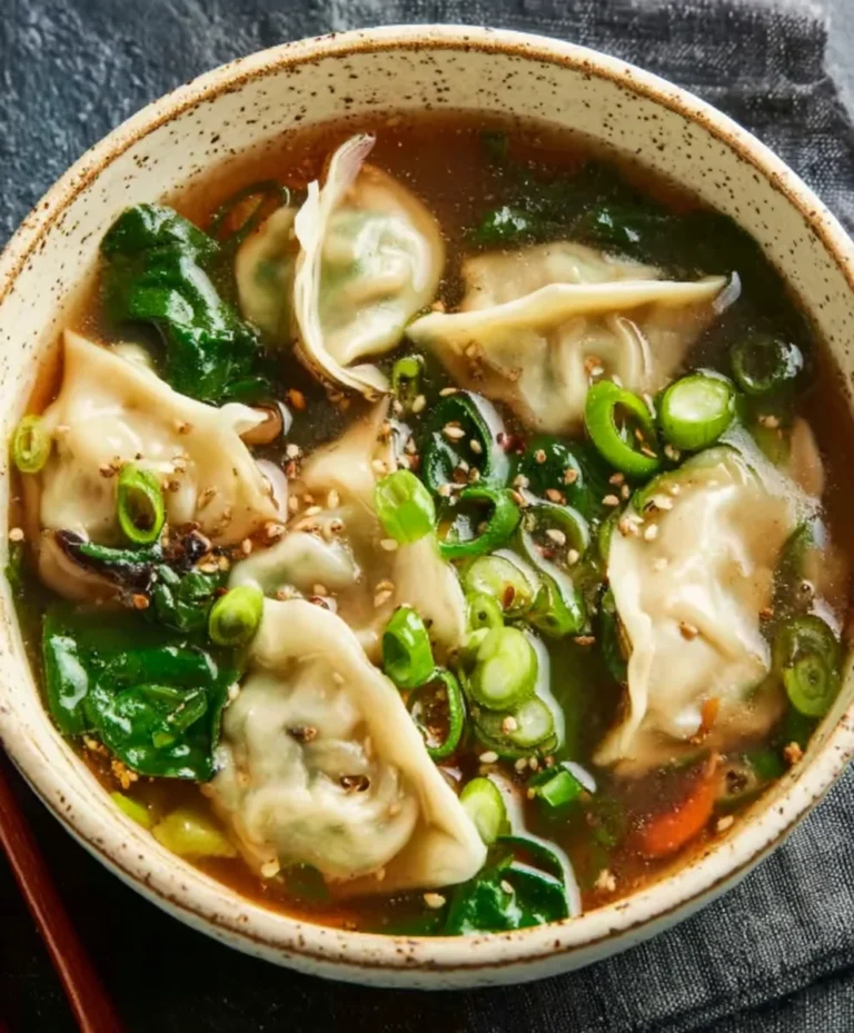 Hearty Beef Potsticker Soup- Easy Flavorful Recipe