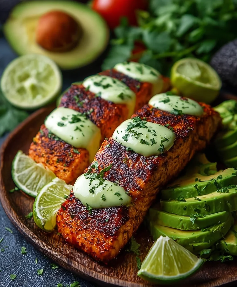 Cajun Salmon Avocado Lime-Healthy Flavor