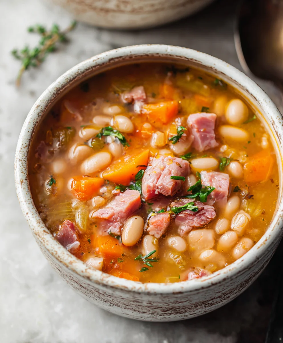 Easy Beef Beef Ham and Bean Soup Recipe