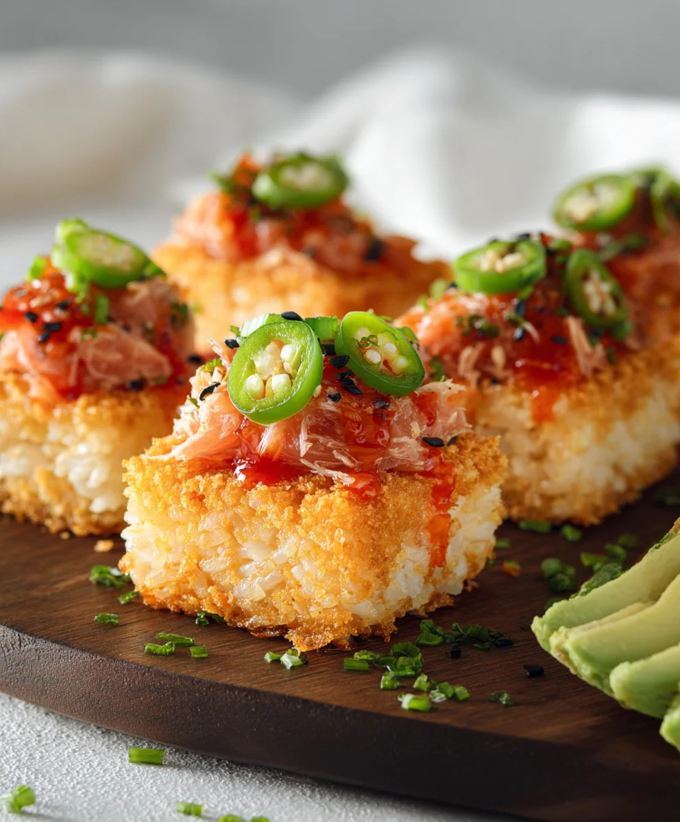 Spicy Tuna Crispy Rice- Delicious & Easy Appetizer
