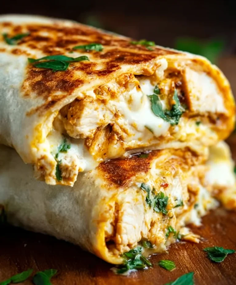 Cheesy Garlic Chicken Wraps – Easy Weeknight Meal