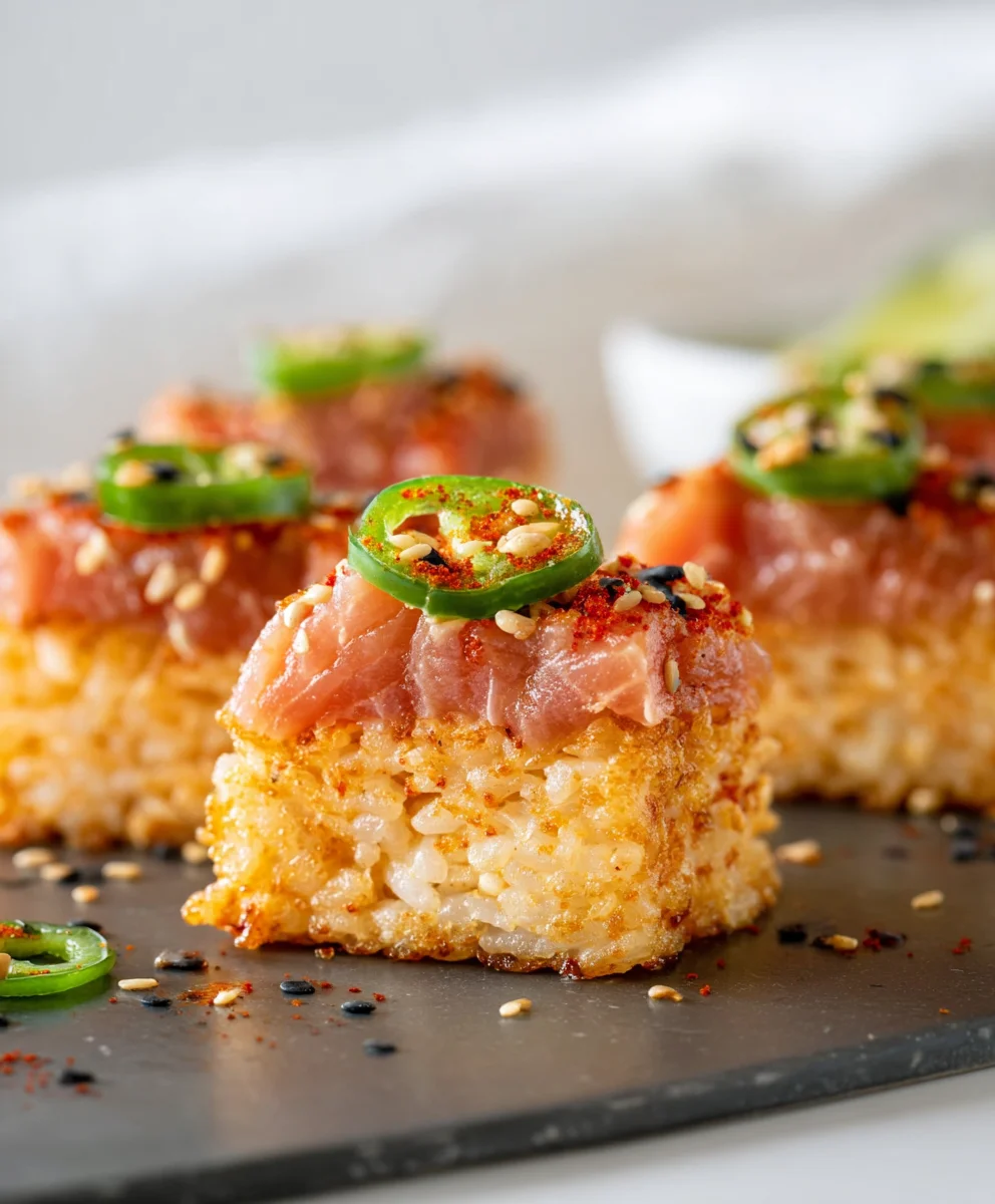 Spicy Tuna Crispy Rice- Delicious & Easy Appetizer