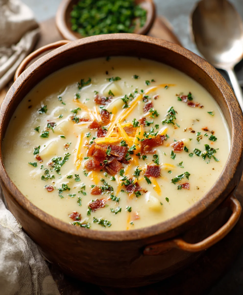 Outback Beef-Style Potato Soup Recipe-Hearty Comfort