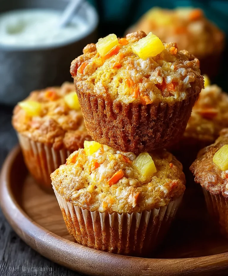 Pineapple Carrot Muffins – Sweet Fruity Baked Treats