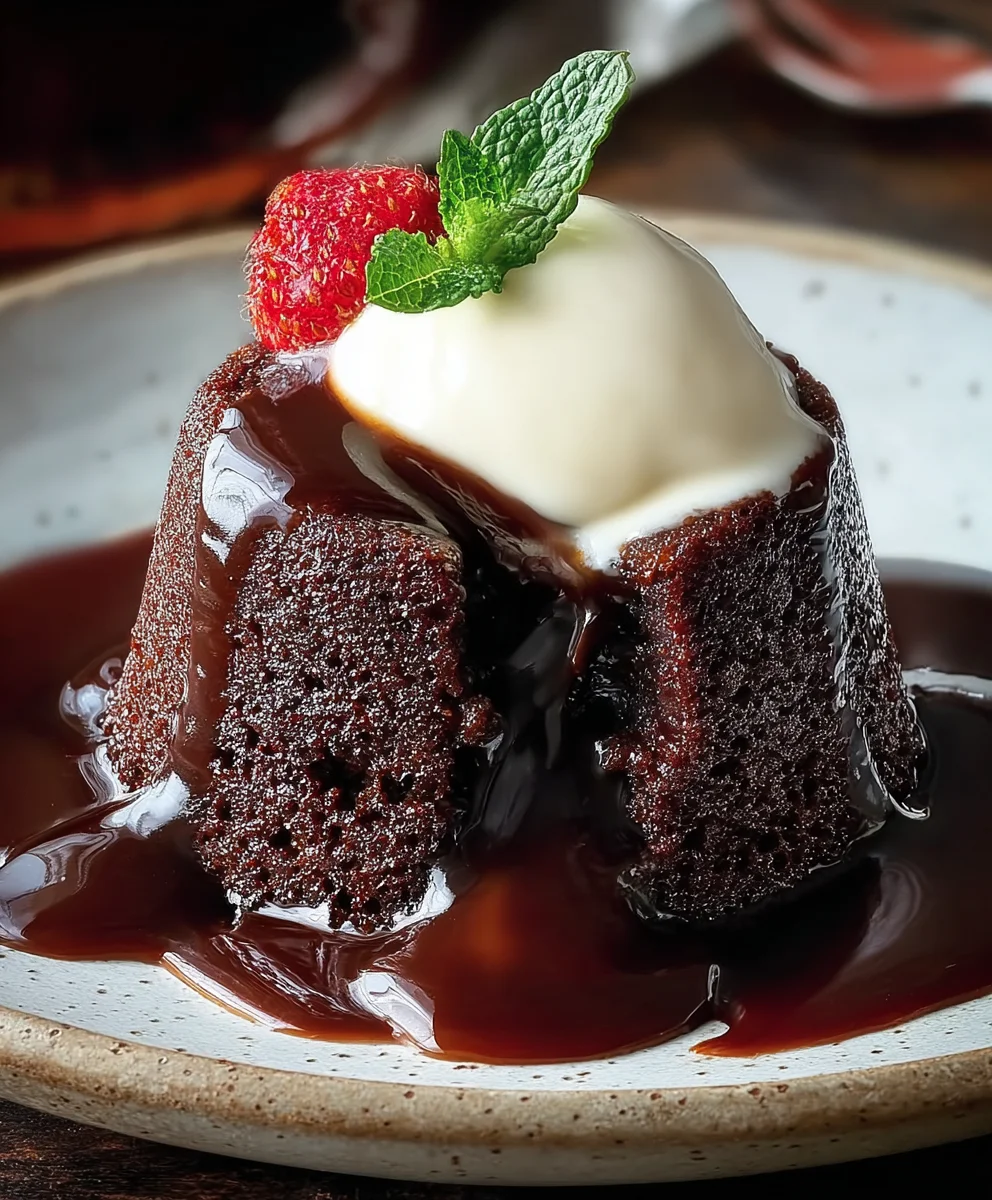 Decadent Chocolate Sticky Toffee Puddings for Two