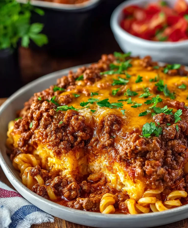 Quick Beef Sloppy Joe Casserole-Easy Family Dinner