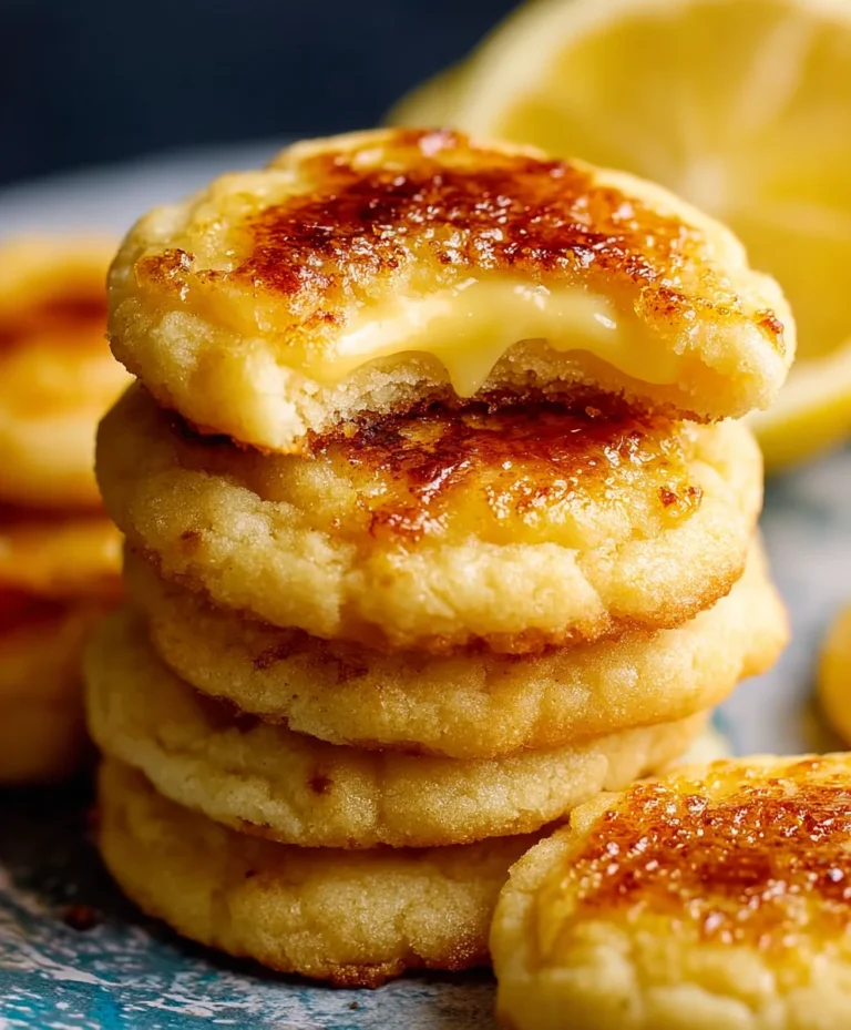 Lemon Crème Brûlée Cookies-Taste the Sweetness