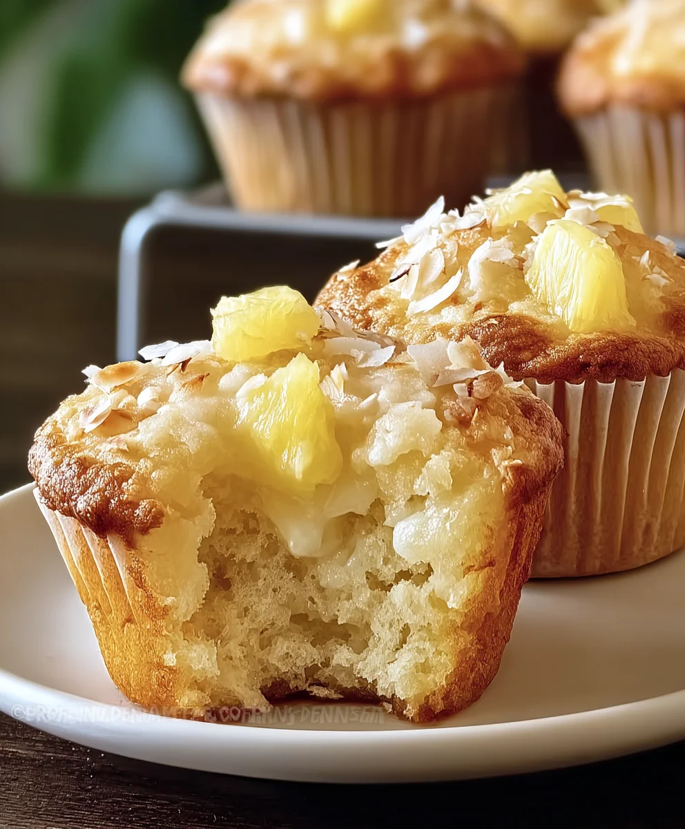 Tropical Pina Colada Muffins - Easy & Delicious