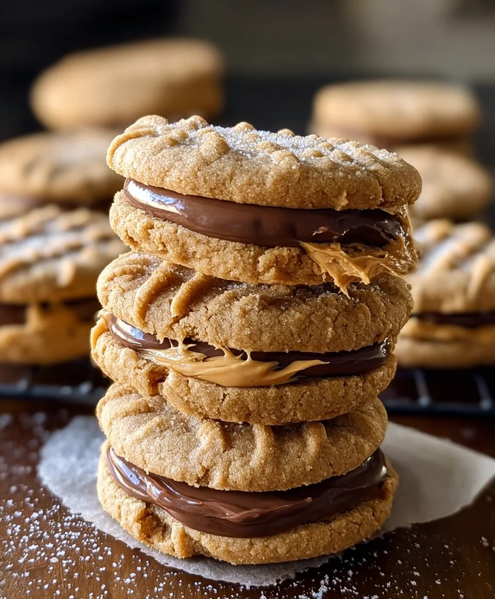 Peanut Butter Sandwich Cookies-Easy Sweet Treat