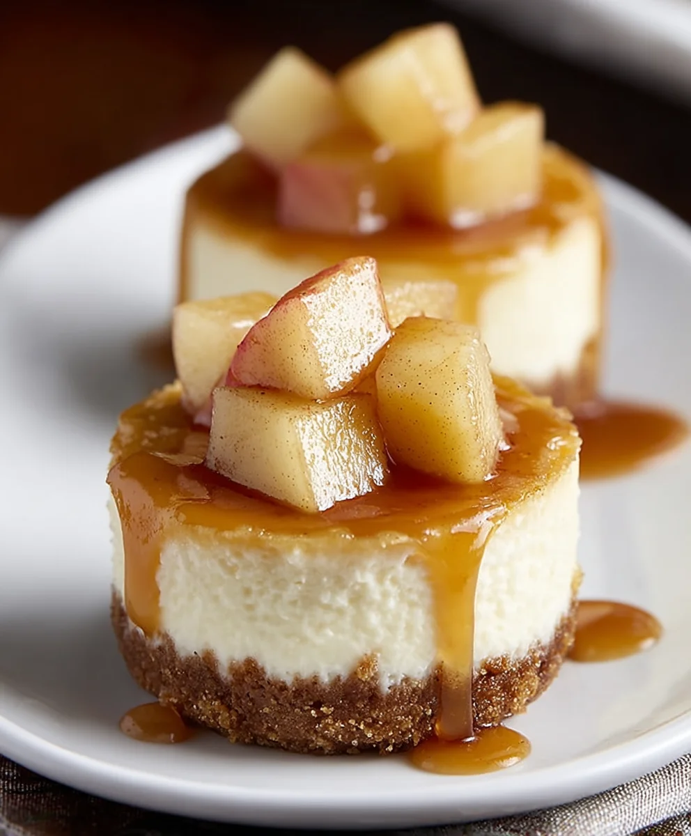 Decadent Apple Mini Cheesecakes-Easy Dessert Recipe