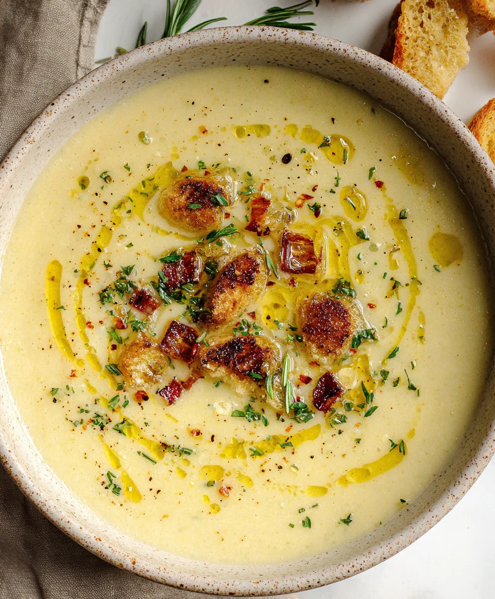 Easy Roasted Garlic Soup - Rich Flavor, Simple Steps