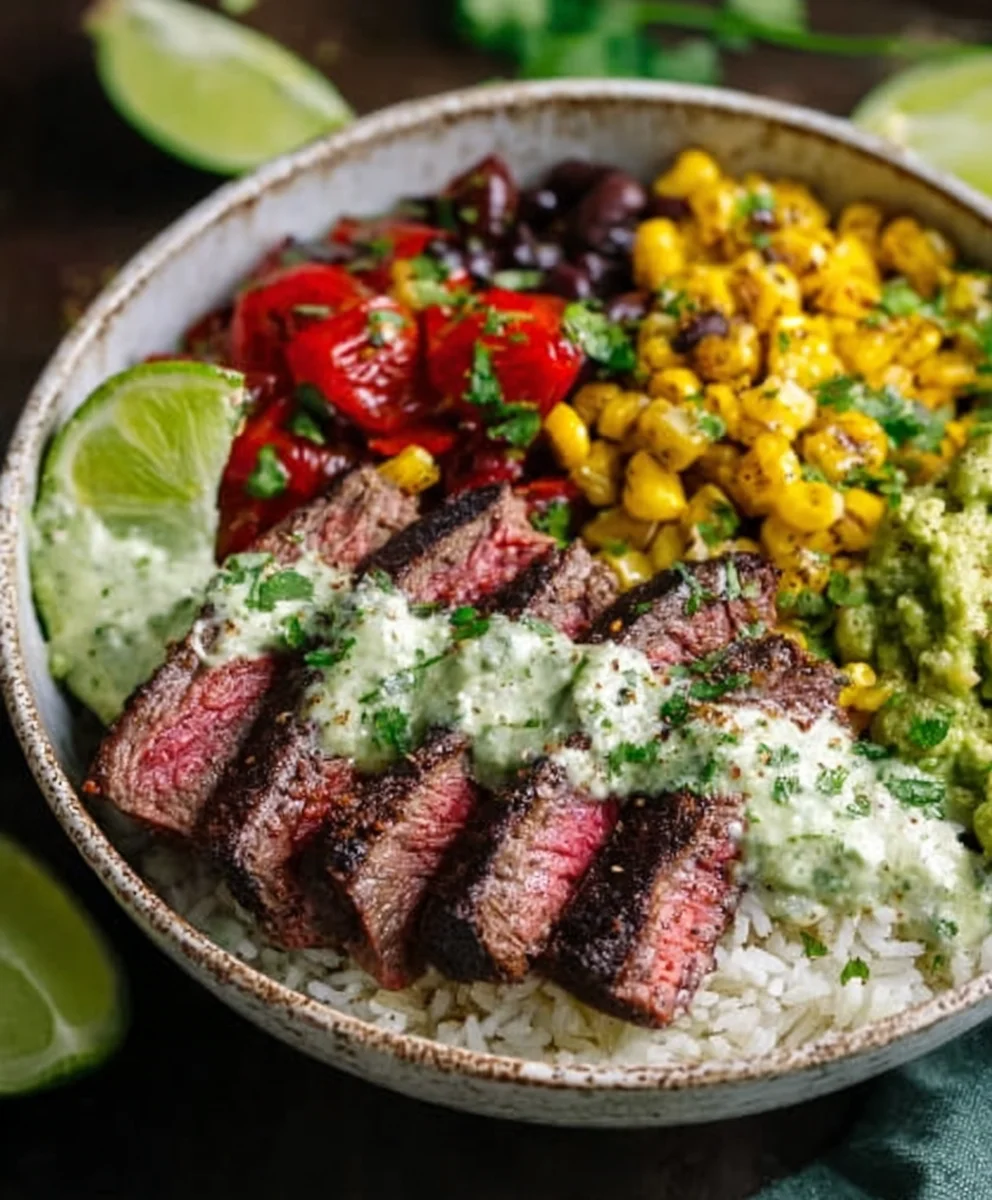 Cilantro Lime Beef Bowls- Quick & Zesty Meal