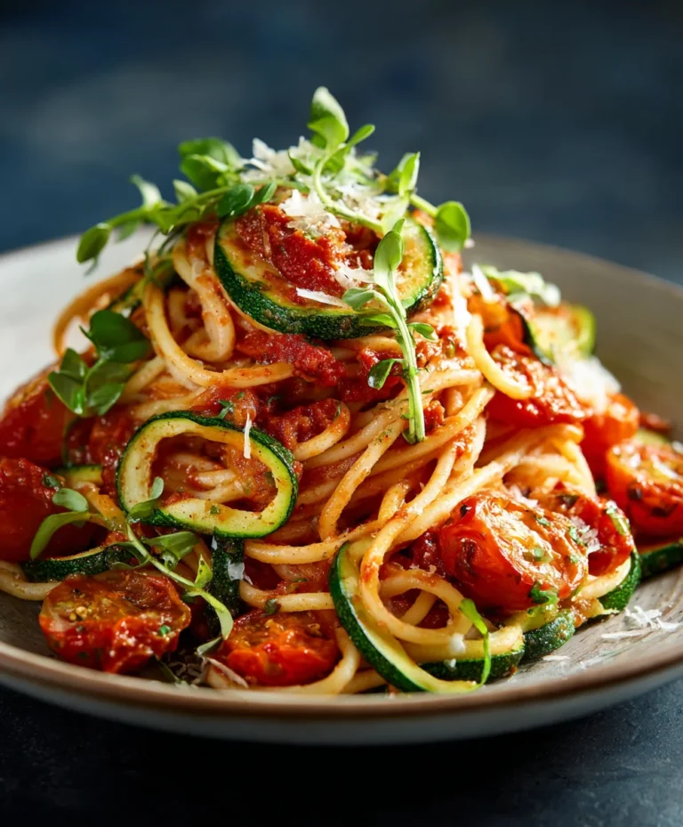 Healthy Tomato Zucchini Pasta – Easy & Delicious Recipe