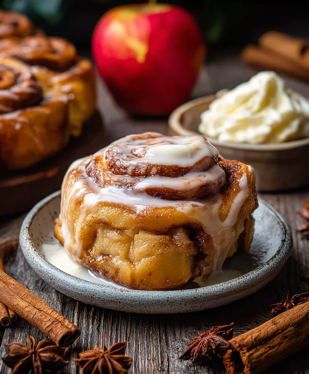 Warm Apple Cinnamon Rolls - Easy Dessert Recipe
