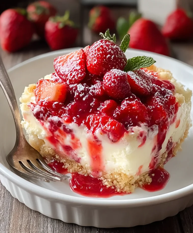 Easy Strawberry Cheesecake Dump Cake Recipe