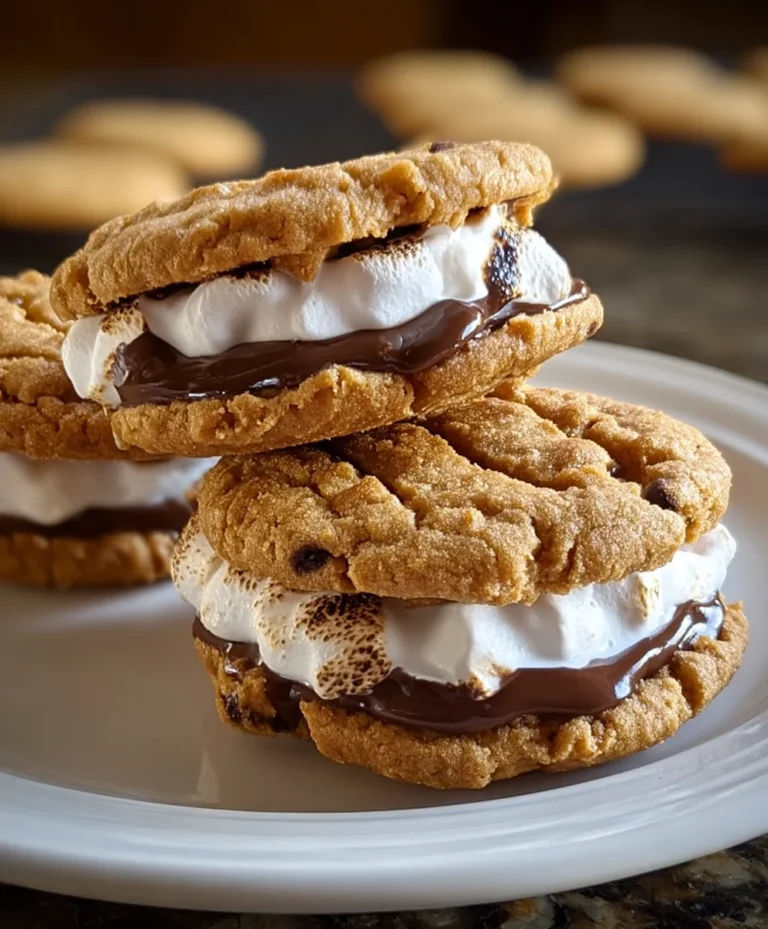 Peanut Butter S’mores Sandwich Cookies-Easy Recipe