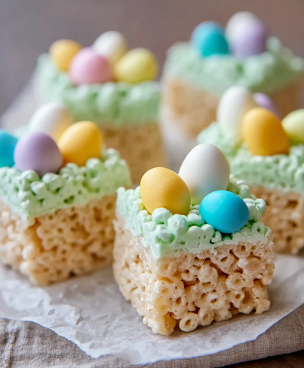 Easter Rice Krispie Treats- Easy Spring Dessert