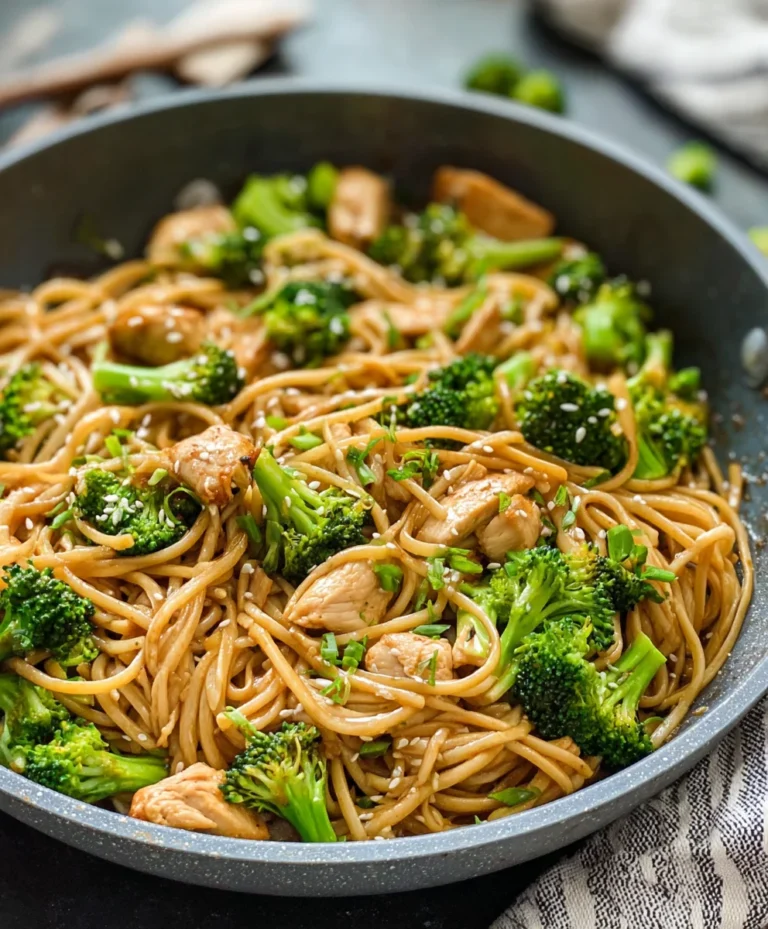Healthy Sesame Noodles Chicken Broccoli Recipe