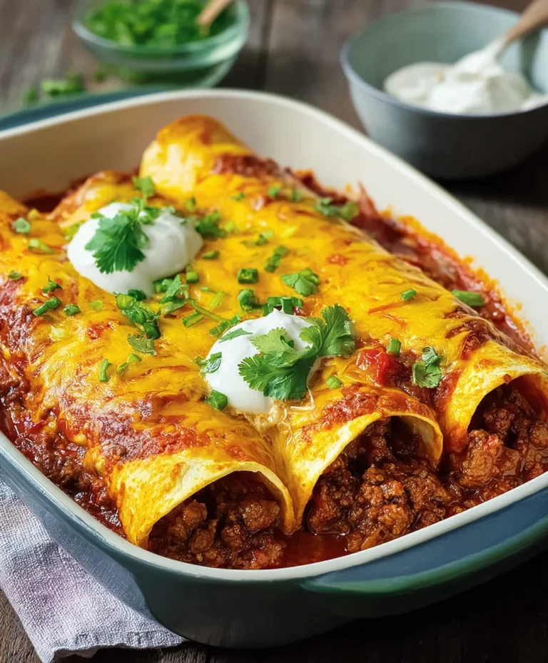 Easy Tex-Mex Beef Enchiladas Recipe