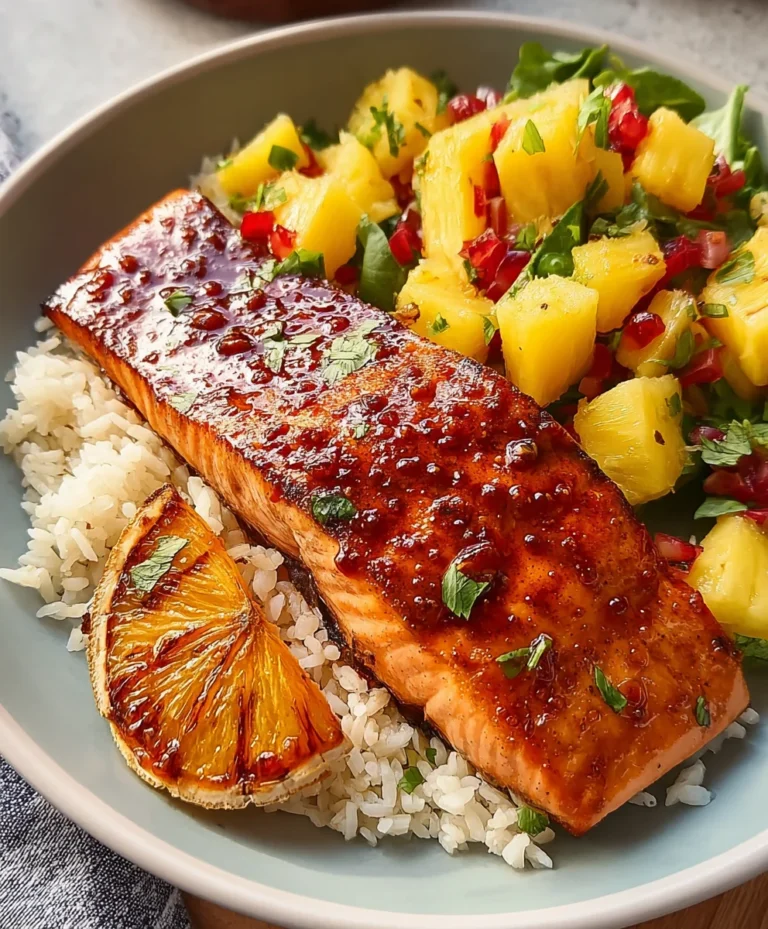 Pineapple Chipotle Salmon-Sweet Spicy Flavor